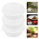 200Pcs Plastic Sauce Cups with Lids Easy-Clean Condiment Containers 9