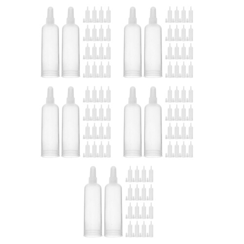 200Pcs Glue Bottle Tips Transparent Plastic Dispensing Caps for Garden 2
