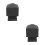 2Pcs Dark Grey Metal Pyramid Fence Post Caps Square Railing End Covers 7
