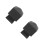 2Pcs Dark Grey Metal Pyramid Fence Post Caps Square Railing End Covers 9