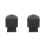 2Pcs Dark Grey Metal Pyramid Fence Post Caps Square Railing End Covers 8