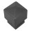 2Pcs Dark Grey Metal Pyramid Fence Post Caps Square Railing End Covers 3