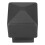 2Pcs Dark Grey Metal Pyramid Fence Post Caps Square Railing End Covers 2