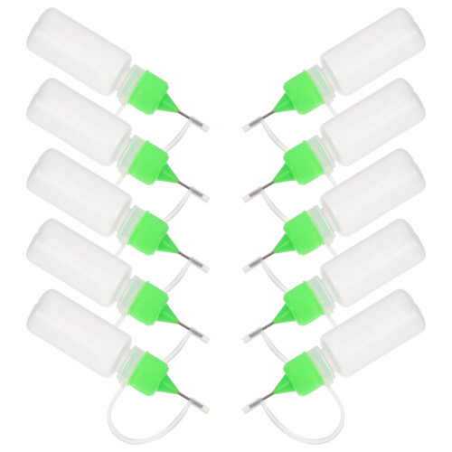30Pcs Light Empty Squeeze Bottles Fine Tip for Paint Glue Oil 2