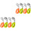 4Sets Baby Set Van Siliconen En Rvs Peuters in 4