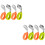 4Sets Baby Set Van Siliconen En Rvs Peuters in 7