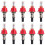 10 Pcs Underfloor Heating Manifold Flow Meter, Visual Flow Monitoring Regulator for Underfloor Heating Systems(1/2) 1
