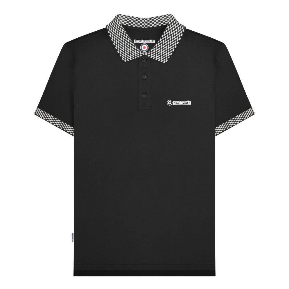 Lambretta Mens Ss25 Two Tone Big & Tall Polo Shirt