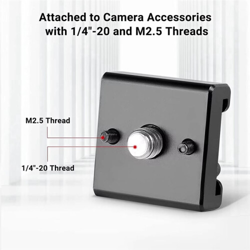 Cold Shoe Mount Adapter with 1/4'' Screw for LED Light,Camera Shoe Adapter Bracket,DIY Camera Rig Set,2060 2