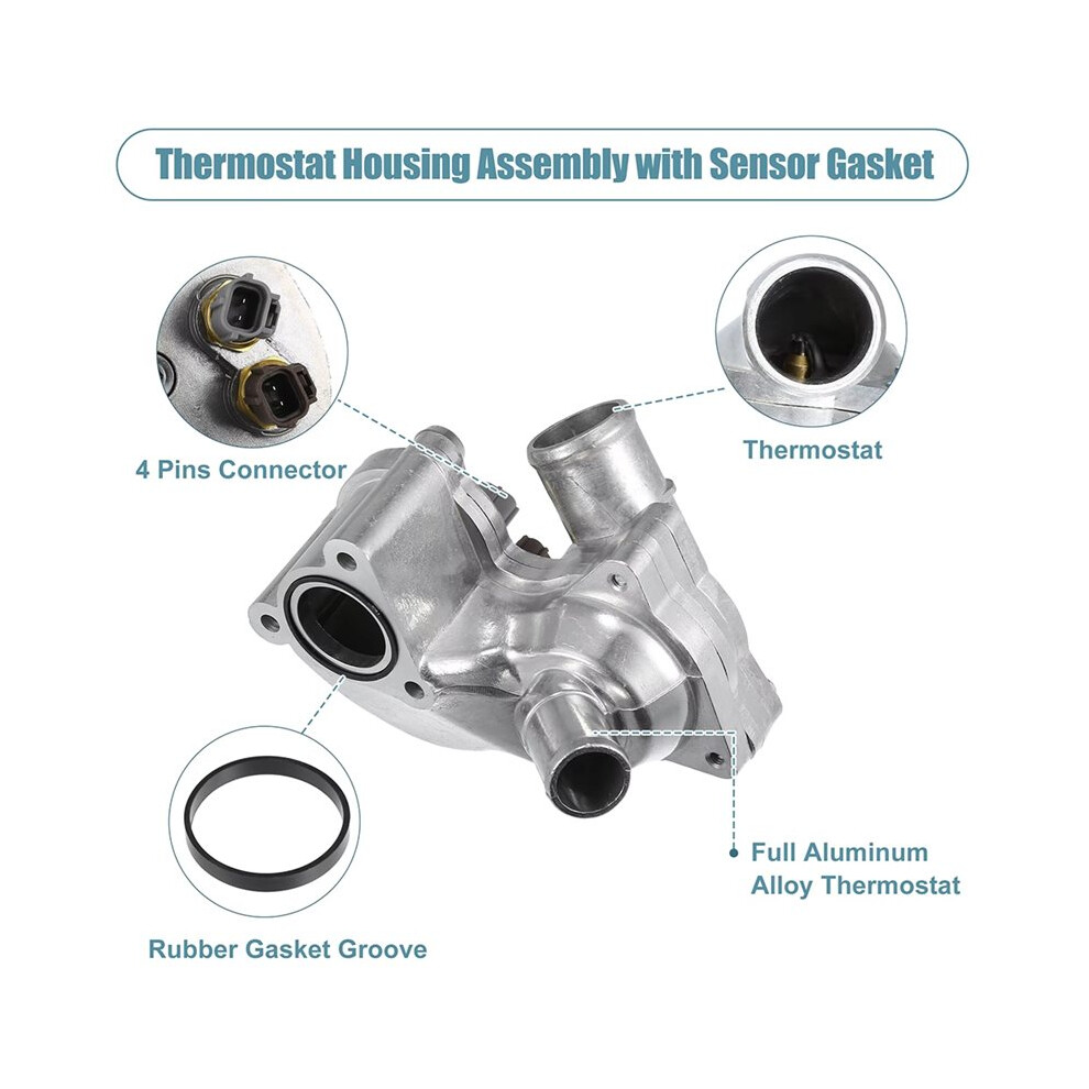 Aluminum Coolant Thermostat Housing Assembly For Explorer 2001-2005 Ranger Mercury Mountaineer 4L5e8594aa 4711899739419
