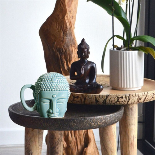 Coffee Cup Tathagata Buddha Shape Durable Buddha'S  Cup Buddha  Cup Ceramic Cup 2
