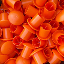80 Pcs Rebar Caps, Mushroom Rebar Safety Cover, Orange Rebar Covers Caps for Rebar Stake, Rebar Size 3- 8, 10M -25M