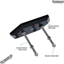 3 Confezioni di Supporto per Skateboard con Montaggio un Parete, Gancio per Skateboard per Esposizione e Conservazione Della Tavola da Skateboard