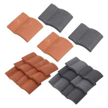 200Pcs Roof Tiles Building Set Miniature Tiles Dollhouse Shingles Fake Tile Landscape Garden Diorama Roofing