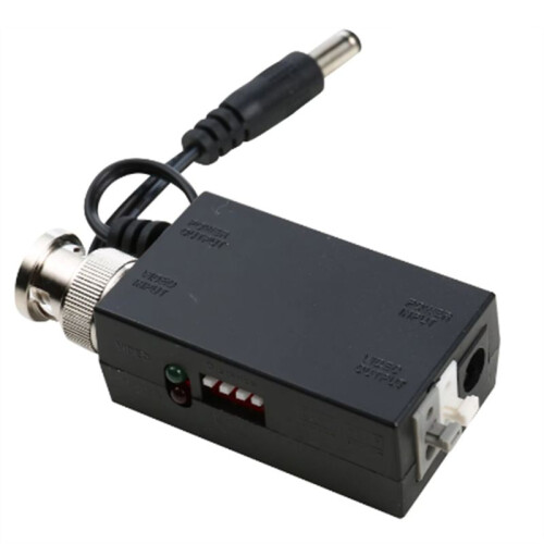 DC12V 1CH Active UTP Video Transmitter Balun BNC Video Balun for CCTV Camera DVR System 1