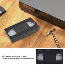 VCR Cleaner VCR VHS Cleaner Reusable Video Player Cleaning Tool Dry Technology No Fluid Required