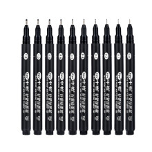 Sipa 8 StüCke Schwarz DüNn Liner Stifte Liner Fineliner Zeichen Stifte für KüNstler Illustration Technisches Zeichnen BüRo Dokumente