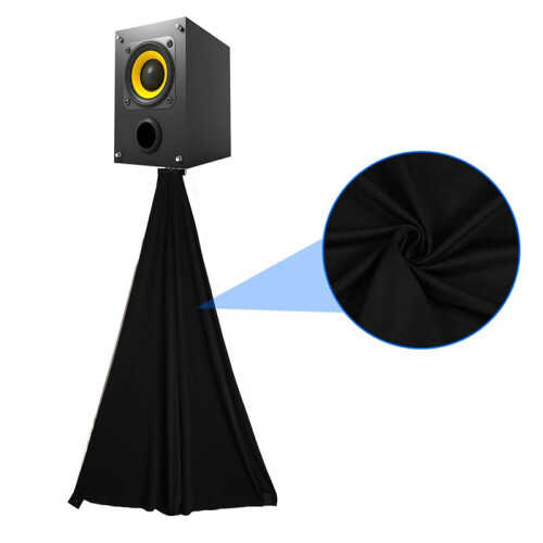 Universal Dj Light Speaker Stand Skirt Tripod Scrim Cover with Stretchable Polyester Material, 2 Pcs 2