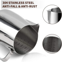 Milk Frothing Jug 350Ml Milk Jug Stainless Steel Milk Jug Frothing Pitcher Milk Jug for Coffee Machine