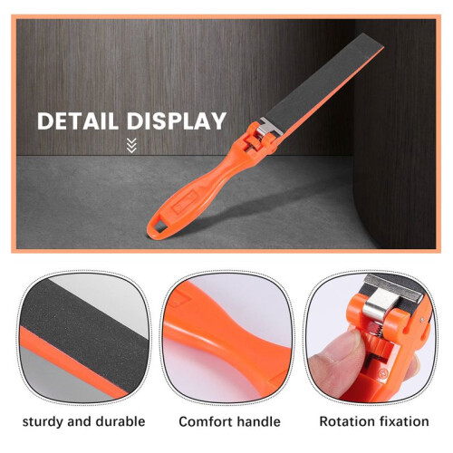 Flat File Sanding Stick Woodworking Polishing Hand Tool with Replaceable Abrasive Strips/Sandpapers 2