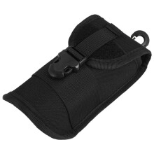 Glasses Pouch Portable Sunglasses Case Goggle Storage Protection Bag Nylon Waterproof Flashlight Pouch,Black