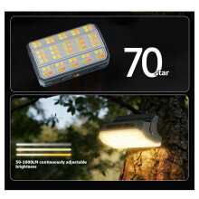 Camping Light Ultra-Long Battery Life Emergency Light for Power Outages Rechargeable for Camping Sites Hanging Design