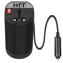 200W Car Inverter 12V to 110V Converter Intelligent USB 4.2A Fast Charging Dual Outlet for Car
