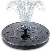 Solar-Vogelbad-Brunnenpumpe, Upgrade 3,5-W-Solarbrunnen mit 6 Düsen, Freistehend Schwimmend, Solarbetrieben