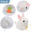 A Wagging Tail Rabbit Wind- Plush Toys,Clockwork ,Wagging Tail Rotating Interactive Toys Stuffed Plush Toy 3