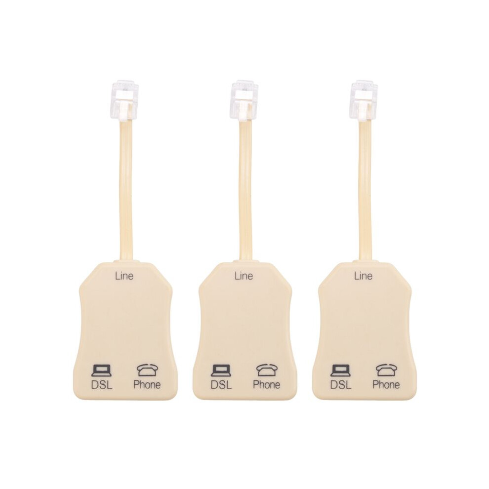3Pcs Dsl Filter Splitter For Phone Phone Jack Splitter In- Dsl Filter Telephone Modem Adsl Splitter Filter 6033906261125