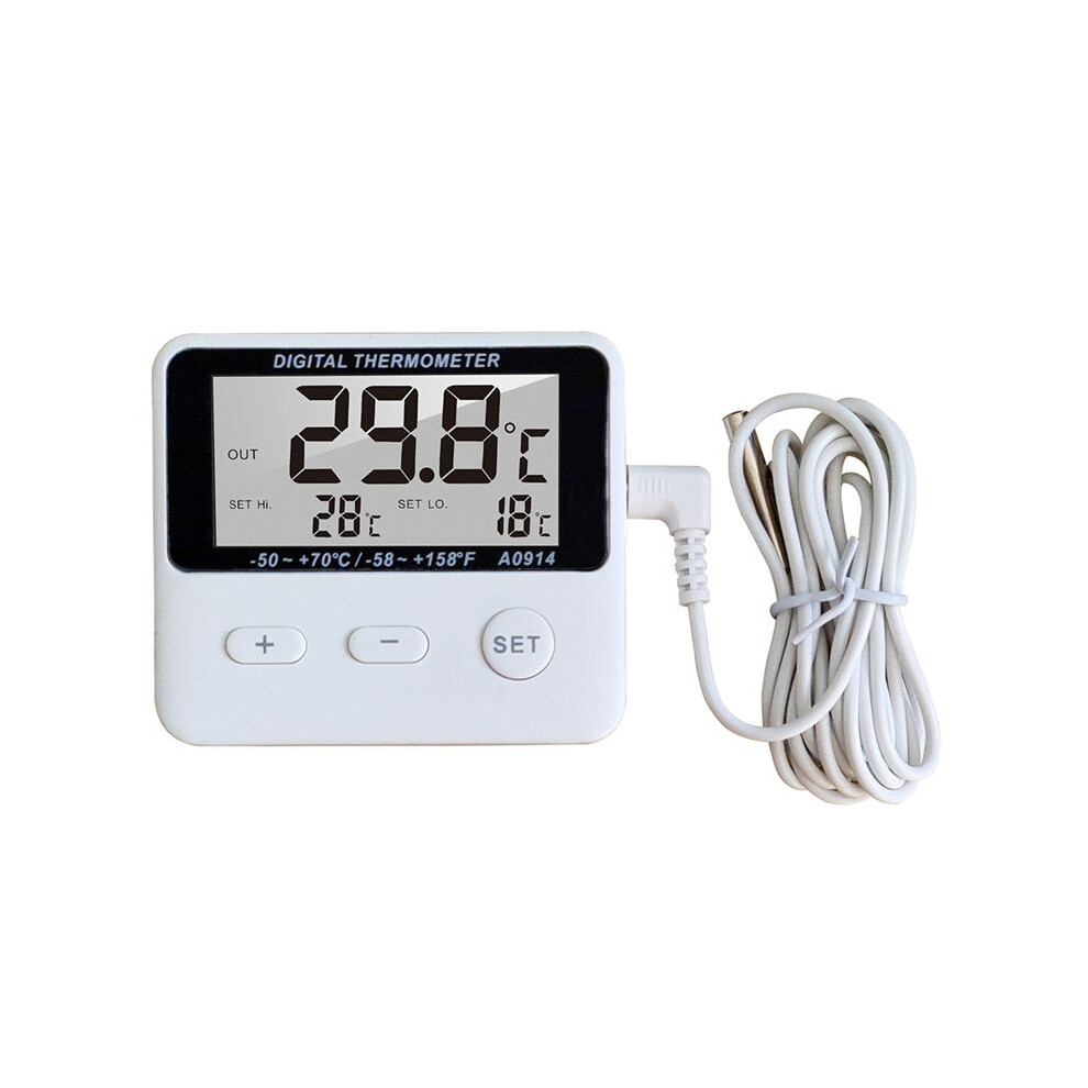 LCD Digital Probe Sensor Thermometer Water Tank Swimming Pool Refrigerator Aquarium Wine Cellar Thermometer