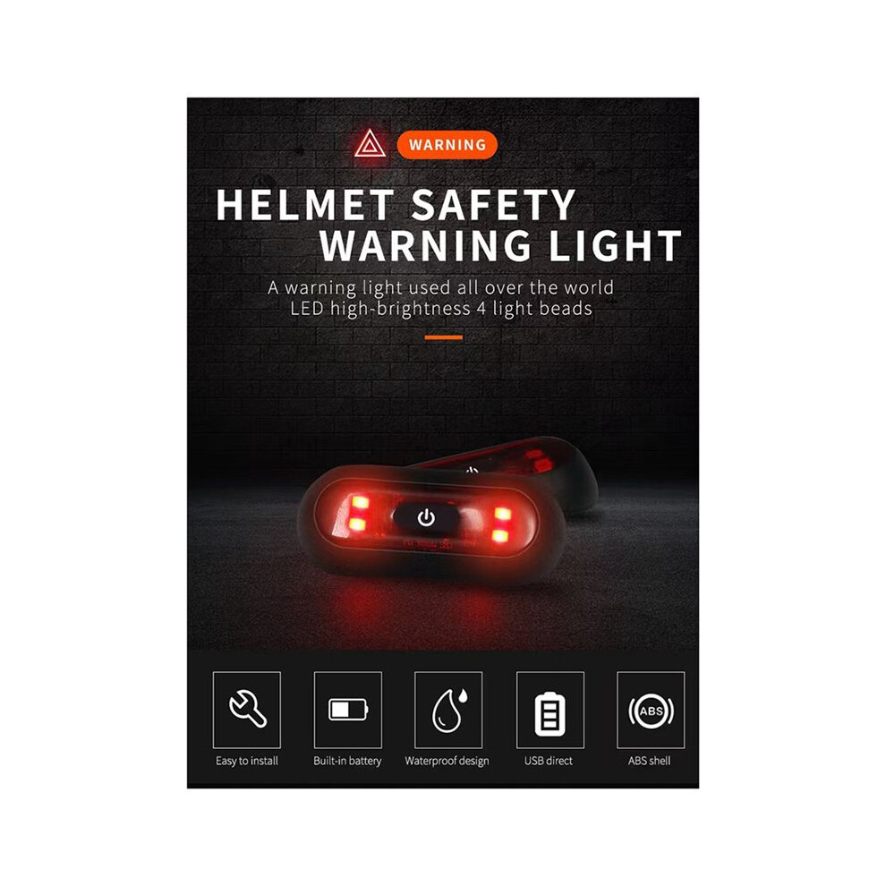 Led Motorcycle Helmet Cycling Helmet Flashing Warning Electric Vehicle Night Flashing Light 4711947182327