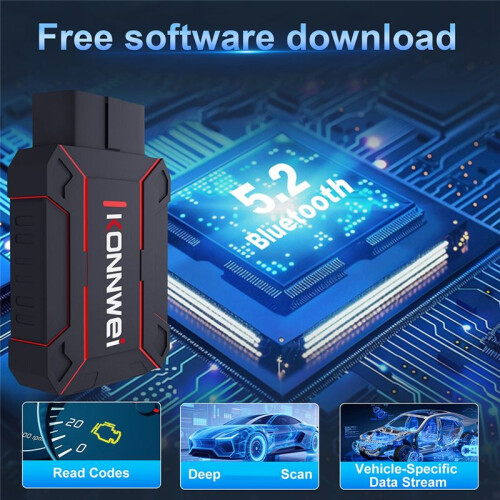KONNWEI MAXOBD Car Diagnostic Code Reader Car All System Scanner  5.0 for Android and Ios Car OBD Tool 1