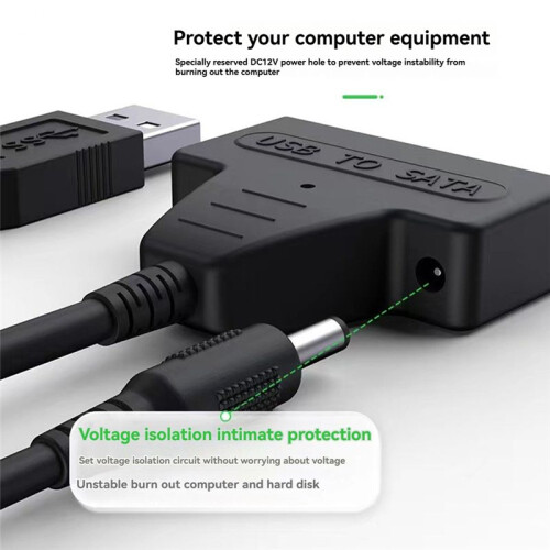 to USB 3.0 Adapter Cable for 2.5 Inch SSD/HDD Drives, Support  to 5Gbps Speed