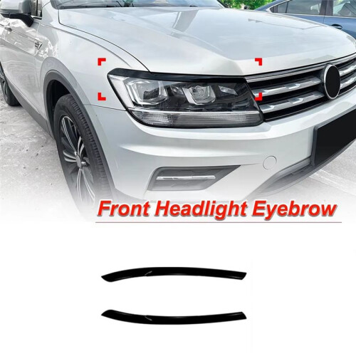 Car Headlight Eyebrow Eyelids Cover Trim for   MK2 2017-2020 Accessories 1