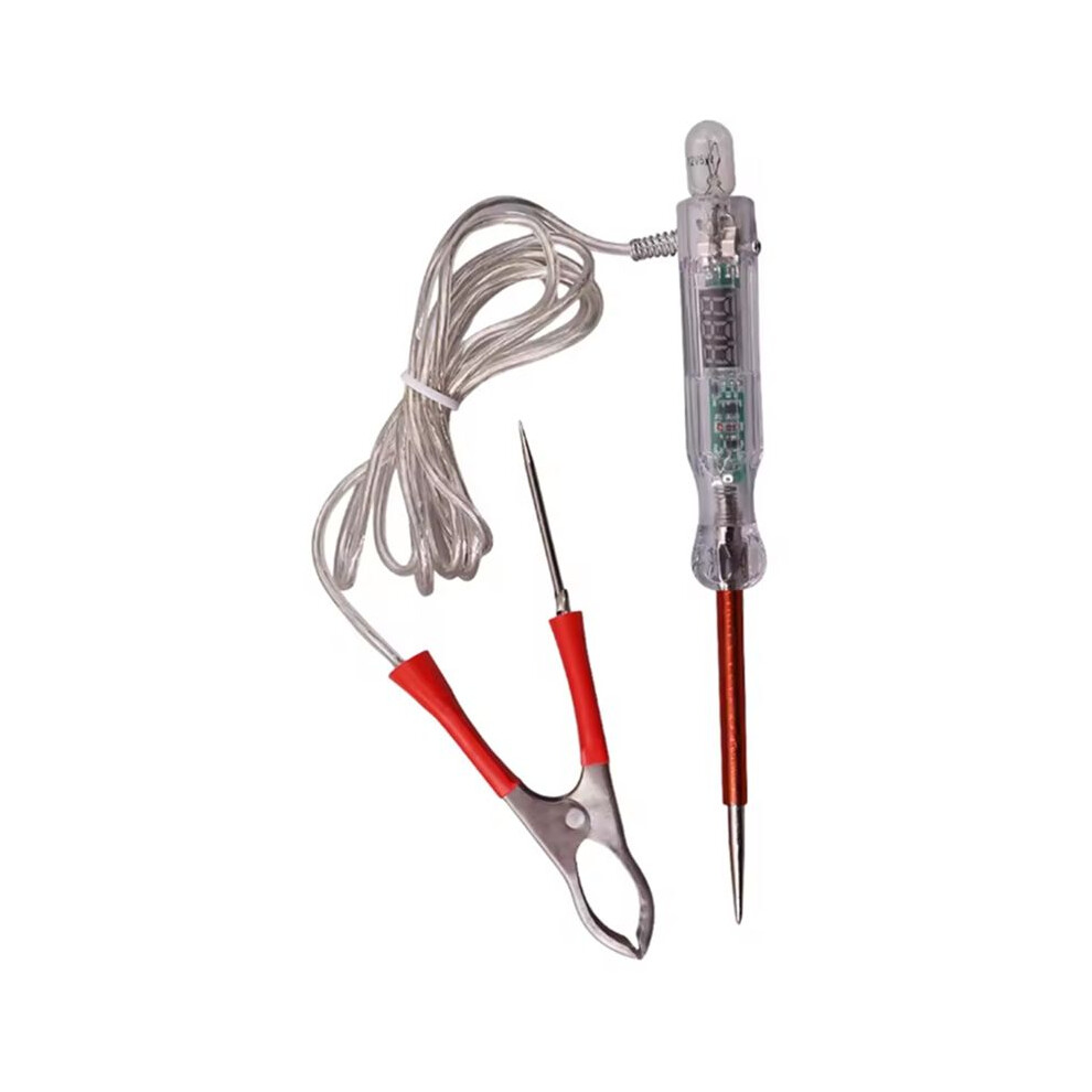 Car Truck Voltage Circuit Tester Digital Display Long Probe Test Pen Bulb Automotive Repair Diagnostic Tools Light 6034186073712