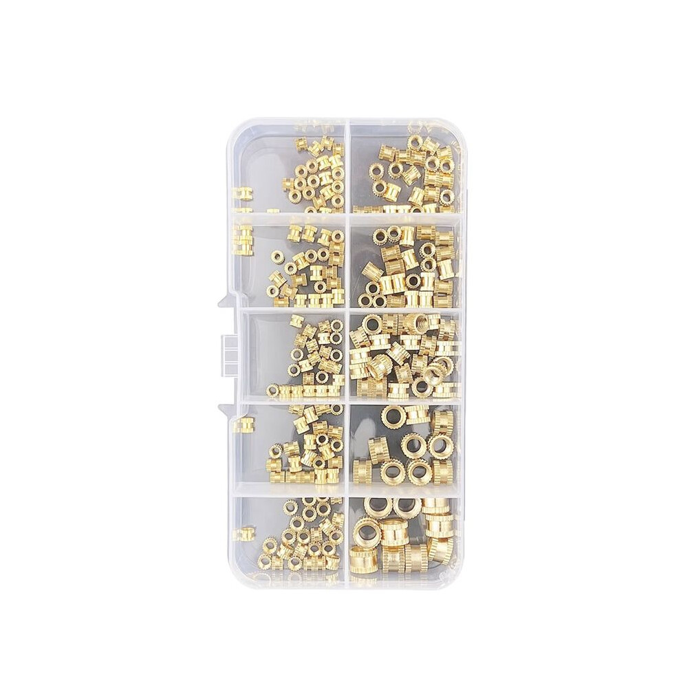 M2 M2.5 M3 M4 M5 M6 Brass Heat Insert Nut Hot Melt Nutinsert Thread Knurled Double Twill Nuts 3D Printer Accessories A 6033932651211