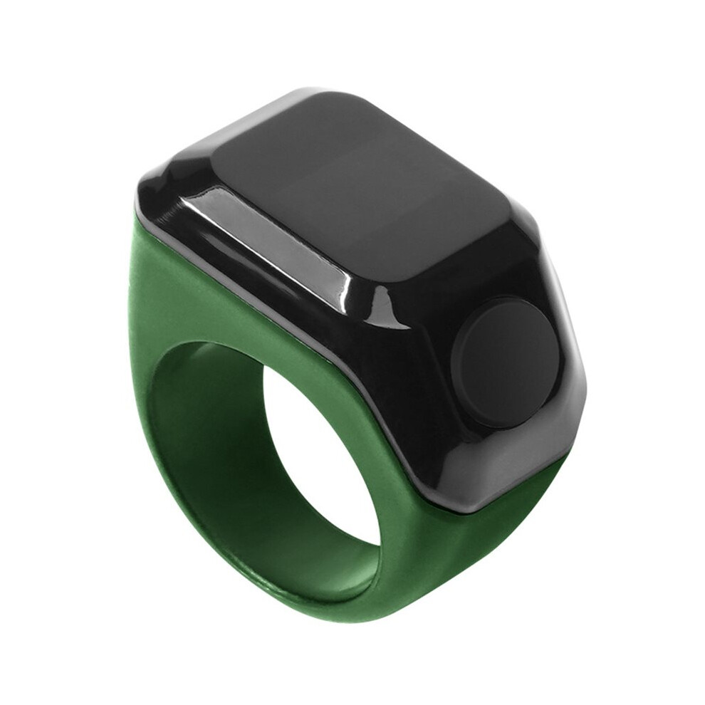 App Ring Counter Digital Display Counter Counting Ring Reminder Wearable Tasbih Zikr Ring Green 4712080418120