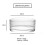 Diamante Cylindrical Salad Bowl Gift Boxed 6