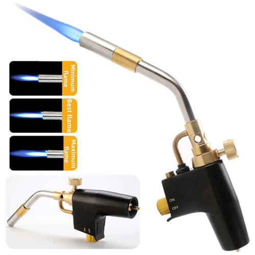 3-Headed MAPP Gas Torch Trigger Welding Propane Torch Gas Burner Multi-Functional Welding Equipment 1
