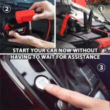 For 18V Li-Ion Battery Jumper Cables 12AWG Cable Power Battery Jump Starting Adapter Auto Booster Cable