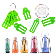 1set Fabric Bias Tape Maker Set with 40 Multi-Color Quilting Pins for Sewing and Quilting