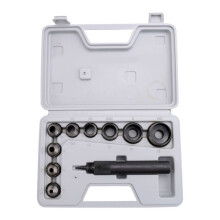 10PZ Heavy Duty Hollow Punch Kit Set Guarnizione nelPelle Gomma Punzonatura DIY Leathercraft Utensili Perforanti Herramientas Para Cuero