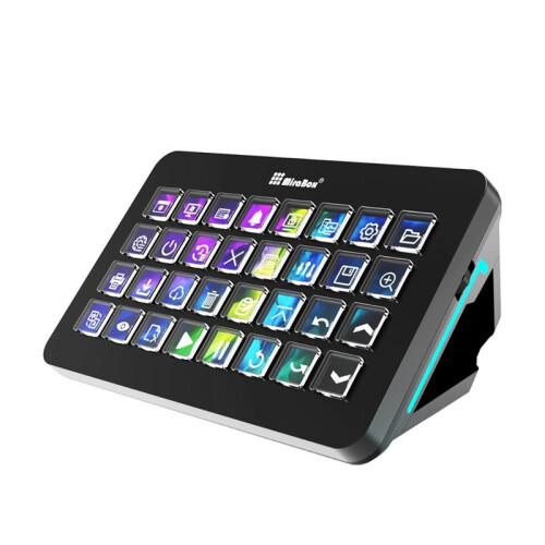 Mirabox XL Visual Console Macro Keyboard with 32 Keys PC Programmable Streamdeck -Site Central Control Gaming Accessories