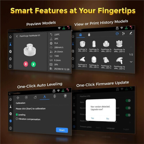 For Adventurer 5M 4.3-Inch Touchscreen Assembly, Effortless Installation and Intuitive Control 1