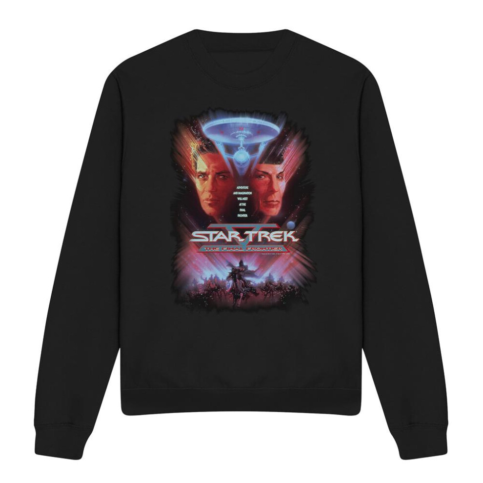 Star Trek (M, ) Unisex Adult The Final Frontier Sweatshirt Black