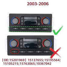 For Chevy Avalanche 1500 5.3L V8 2003 2004 2005 2006 AC Heater Control Panel Climate Control 15201969
