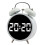 High Quality Extra Large Sound Alarm Clock with LED Screen Simple Number Clock Multifunctional Clock B 2