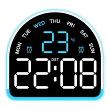 Multifunctional LED Alarm Clock Offering Adjustable Brightness and Temperature Display Switchable Home Decoration