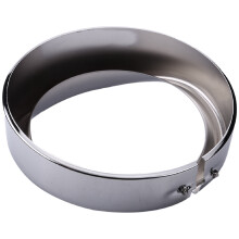1Pcs 7 Inch Headlight Trim Ring  Light Lamp Visor Motorcycle Headlight Chrome Decorate Compatible for  Touring Trike FL Softail FLD